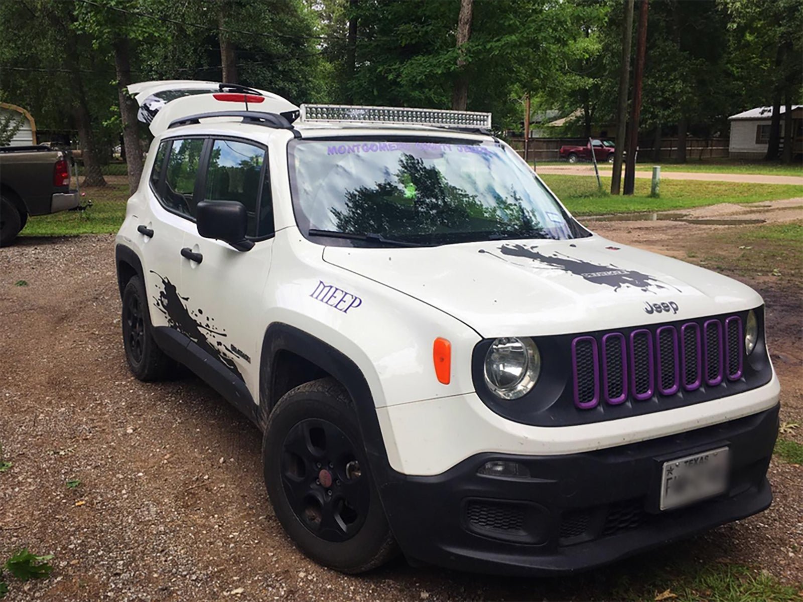 2015-2023 Jeep Renegade BU 42" LED Light Bar Windshield Rails Mounting Bracket