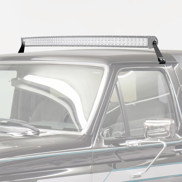 1966 - 1996 Ford Bronco/F150 Over Roof 50"/52" LED Light Bar Mounts Kit - WeiSen - 70101024