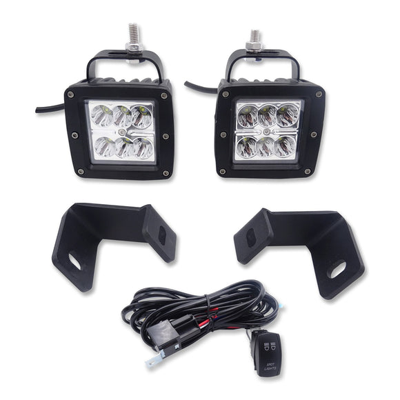 2015-2023 FORD SVT F150 RAPTOR A-Pillar Hood Bracket LED Fog Light Pod Wiring - Weisen