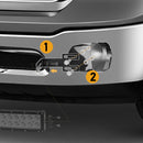 2003 - 2019 Dodge Ram 2500 3500 Bumper LED Light Bar Mount Bracket - WeiSen - ZT014