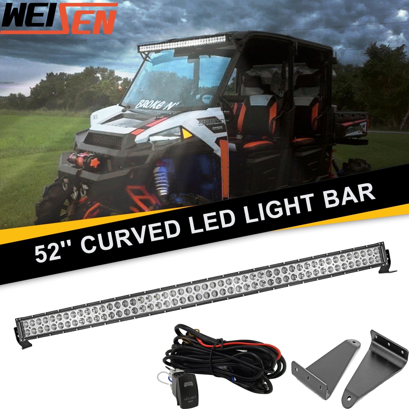 Polaris Ranger 570/900/1000 Roof LED Light Bar Kits/A Pillar LED Light Kits/Rear Mount Lights Kits