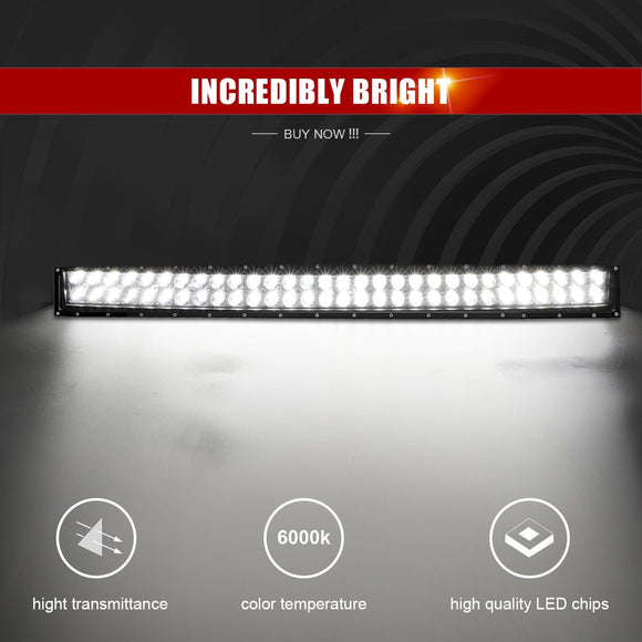 2010 - 2018 Dodge Ram 2500 3500 Hidden Bumper 42" LED Light Bar Brackets Wire - WeiSen - ZT014+LED009 - A