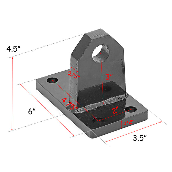 2010 - 2019 Dodge Ram 2500/3500/4500 Heavy Duty Bumper Shackle Tow Hook Brackets - WeiSen - 70102006