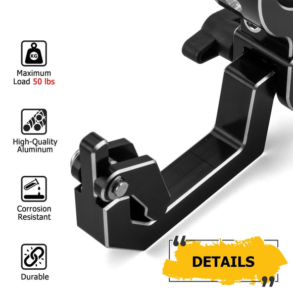 1 - 2" Round Roll Bar UTV Roll Cage Helmet Hook Goggles Bottles Holder for Polaris RZR XP 1000 PRO Maverick X3 - WeiSen - 80110002