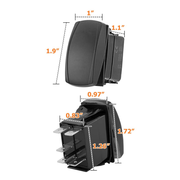 10FT LED Light Bar Wiring Harness Kit ON/OFF Rocker Switch Relay Fuse - WeiSen - 70203020