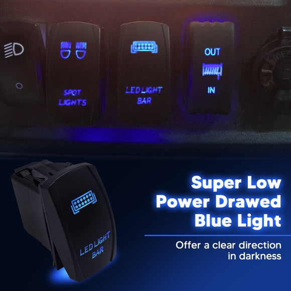 10FT LED Light Bar Wiring Harness Kit ON/OFF Rocker Switch Relay Fuse - WeiSen - 70203020