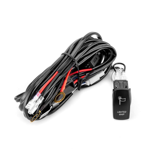 10FT Universal Off Road Whip Light Wiring Harness Kit for UTV ATV Jeep Truck Polaris RZR Maverick X3 Talon KRX YXZ - WeiSen - 80206021