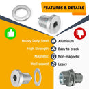 1/2"x 20 Solid Steel Magnetic Transmission Drain Plug Replace #60328 - 98B / 60328 - 98A - WeiSen - 70311001