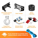 1/4" x 50' Universal Synthetic Winch Line Cable Rope 7700LBs for ATV UTV Winch - WeiSen - 80310009