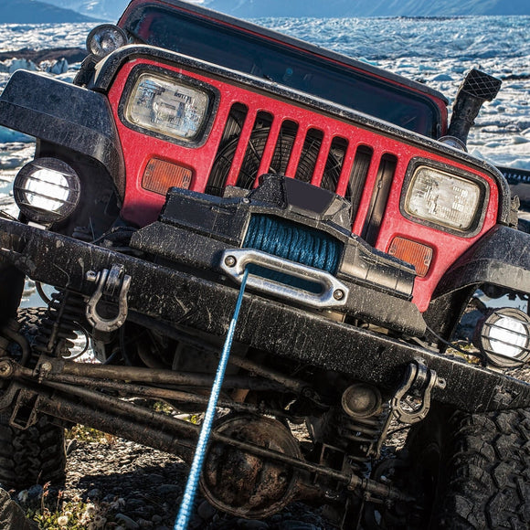 1/4" x 50' Universal Synthetic Winch Line Cable Rope 7700LBs for ATV UTV Winch - WeiSen - 80310009