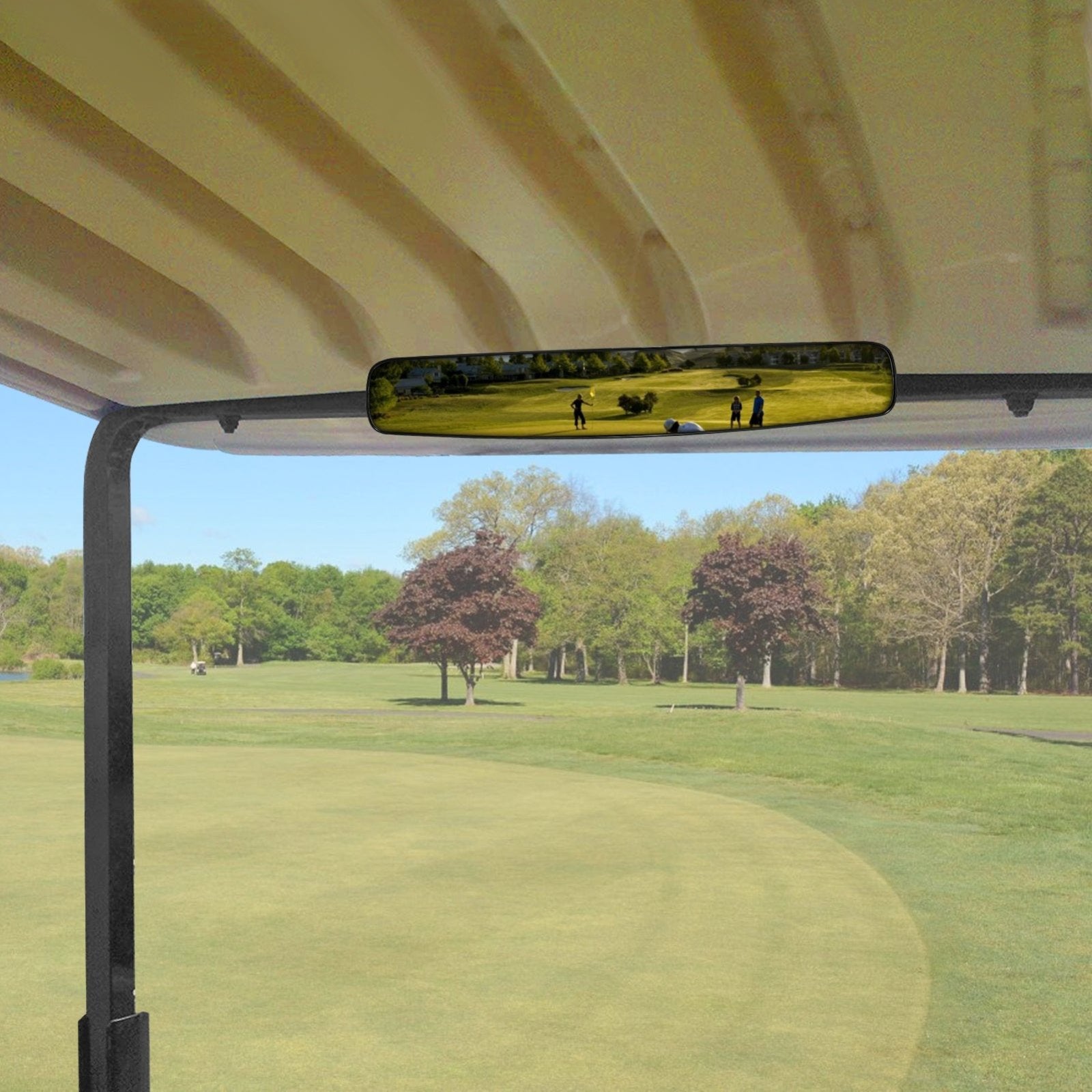 16.5" Panoramic Wide Rear Center Mirror for Golf Cart Ezgo Club Car Yamaha Star Zone Carts - Weisen