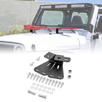 1944 - 2006 Jeep Wrangler CJ YJ TJ Hi - Lift Jack Mount Hood Hinge Bracket - WeiSen - ZT024