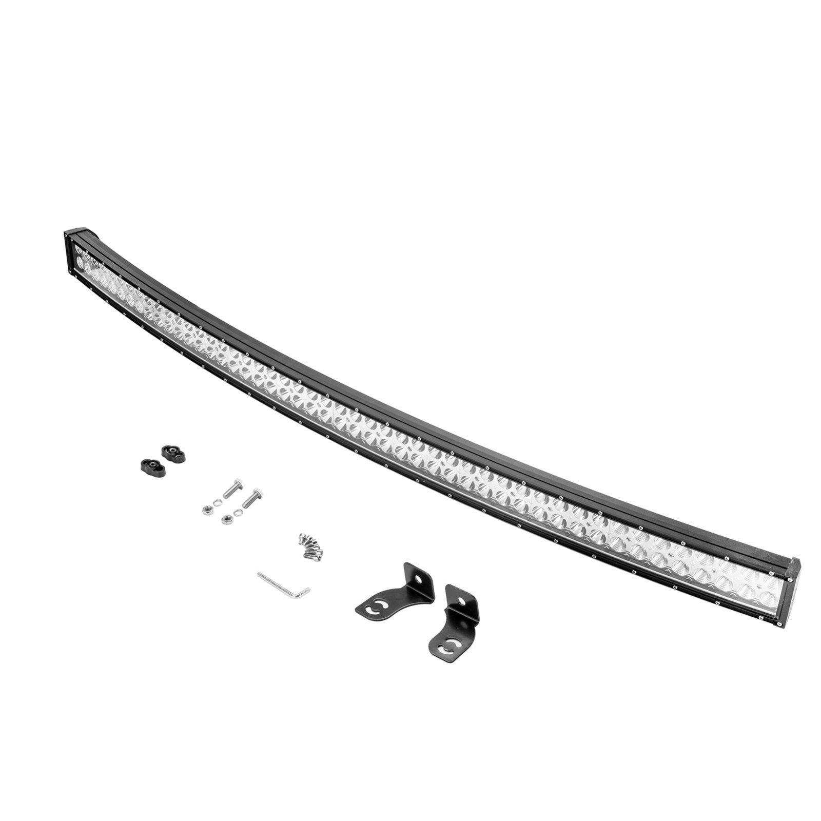 1966-1996 Ford Bronco F-150 Roof 50" Curved LED Light Bar Brackets Mount Wire Kit - Weisen