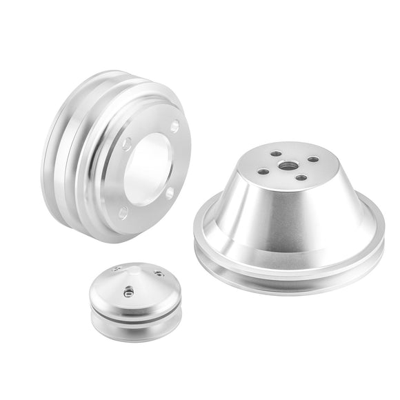 1969+ Small Block Ford 302 351w 351C 351W 351M Alternator+Crankshaft+Water Pump V - Belt Pulley Kit - WeiSen - ZT203 - A+ZT204 - A+ZT205