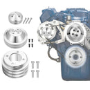 1969 - UP Small Block Ford 302 351w 351C 351W 351M Alternator+Crankshaft+2V Water Pump V - Belt Pulley Kit - WeiSen - ZT203 - B+ZT204 - B+ZT205