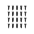 1976 - 2006 Jeep Wrangler CJ YJ TJ | 20x Black Zinc Plating Torx Screws Bolts | Fits Doors/Windshield/Roll Bar/Tailgate - WeiSen - 72001002