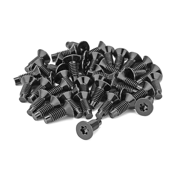 1976 - 2006 Jeep Wrangler CJ YJ TJ | 44x Black Zinc Plating Torx Screws Bolts | Fits Doors/Windshield/Tailgate - WeiSen - 72001003