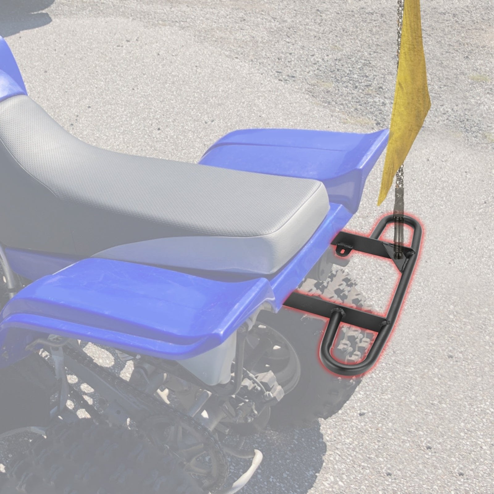 1988-2006 Yamaha Blaster 200 YFS 200 Rear Back Wide Grab Bar Bumper He ...
