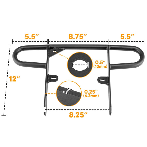 1988 - 2006 Yamaha Blaster 200 YFS 200 Rear Back Wide Grab Bar Bumper Heavy Duty - WeiSen - 80306004