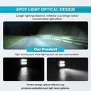 1993 - 1998 Grand Cherokee ZJ 4WD/2WD Side Hood Ditch LED Light Pod & Mount Bracket Kit - WeiSen - ZT192+LED001+WI001