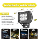 1996 - 2002 Toyota 4Runner 42" Curved LED Light Bar + 4PCS 18W Work Light Pod Kit - WeiSen - 70101037+70202008+70201005*2+70203007