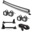 1996 - 2002 Toyota 4Runner 42" Curved LED Light Bar + 4PCS 24W Work Light Pod Kit - WeiSen - 70101037+70202008+70201001*2+70203007