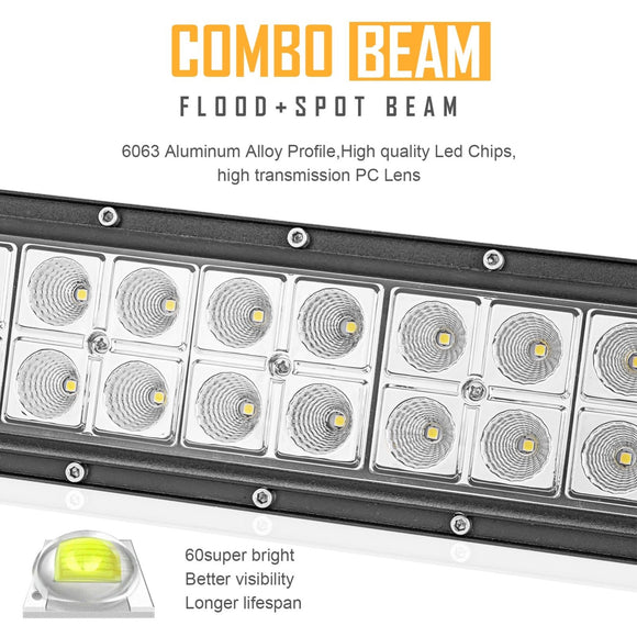 1996 - 2002 Toyota 4Runner 42" Curved LED Light Bar + 4PCS 60W Work Light Pod Kit - WeiSen - 70101037+70202008+70201003*2+70203007