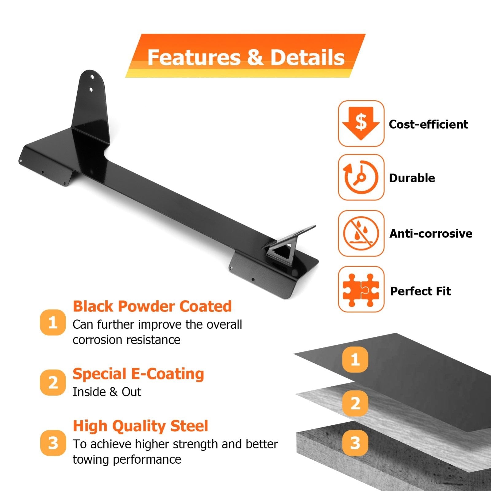 1996-2002 Toyota 4Runner Windshield Pillar 42" Light Bar & Light Pod Mount Bracket Kit - Weisen