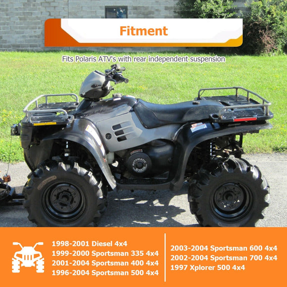 1996 - 2004 Polaris Sportsman 400 500 600 700 UTV ATV Heavy Duty Steel Rear Towing Hitch 2" Receiver - WeiSen - 80107018