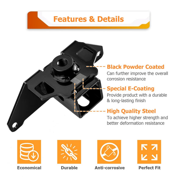 1996 - 2004 Polaris Sportsman 400 500 600 700 UTV ATV Heavy Duty Steel Rear Towing Hitch 2" Receiver - WeiSen - 80107018