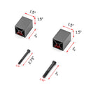 1997 - 2006 Jeep Wrangler TJ Bolt - On CNC Aluminum 2" Seat Riser Kit - WeiSen - 70305004