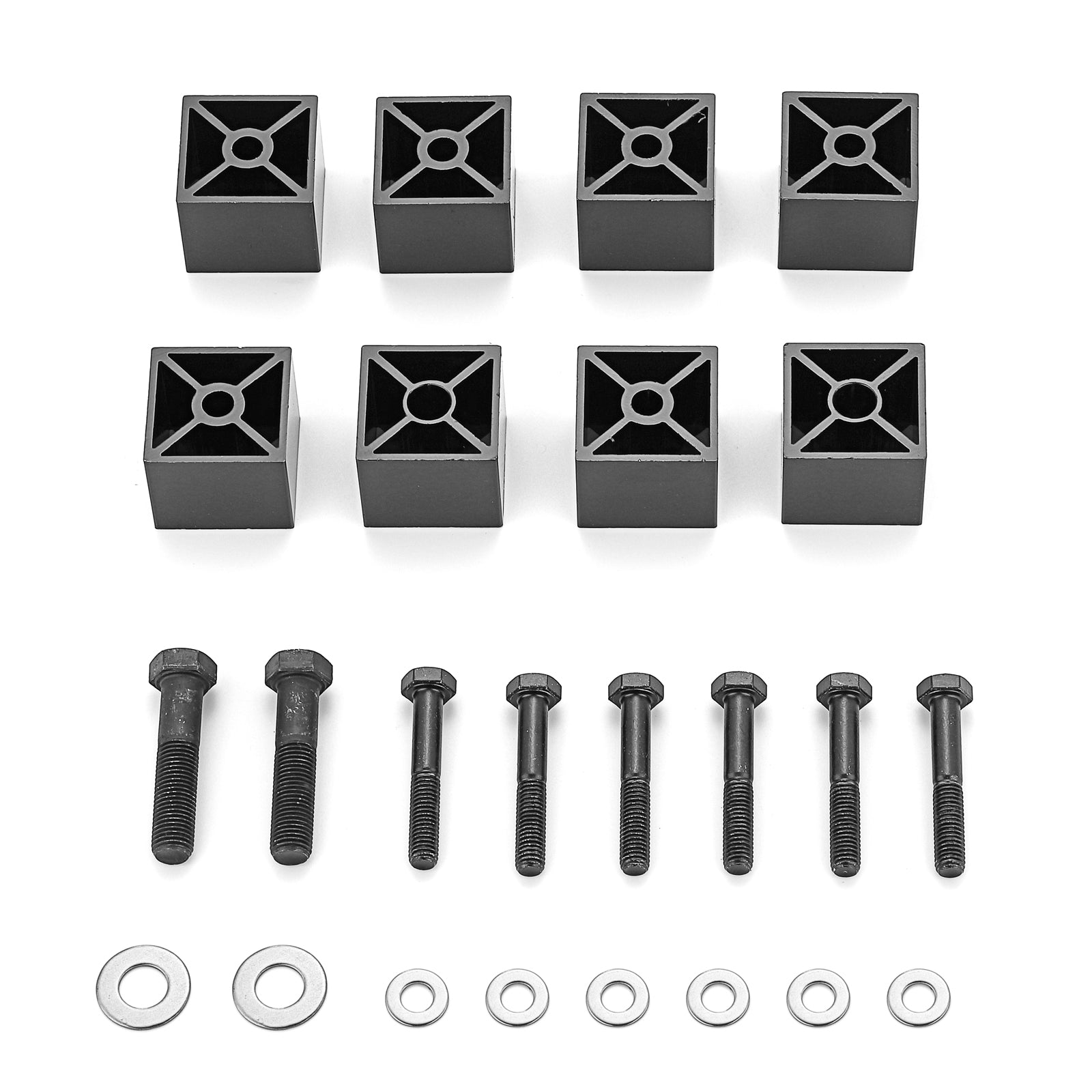 1997-2006 Jeep Wrangler TJ CNC Machined Front 1.25" Seat Riser Kit Spacer Blocks - Weisen