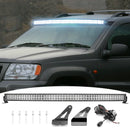 1999 - 2004 Jeep Grand Cherokee 300W 52" Curved LED Light Bar Mount Bracket Kit - WeiSen - 70101025+LED013+WI001 - A