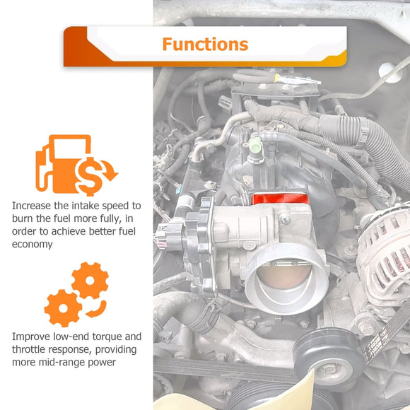 1999 - 2006 Chevy Silverado 1500 GMC Sierra 1500 2WD/4WD Heavy Duty 6061 Aluminum Throttle Body Spacer Kit - WeiSen - 70508003