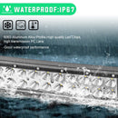 1999 - 2010 Jeep Grand Cherokee 52" Curved LED Light Bar Upper Roof Bracket Wire - WeiSen - 70101023+LED013+WI001 - A