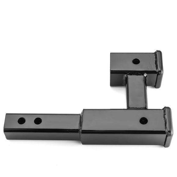 2" Rear Dual Receiver Trailer Towing Hitch Extension Fit All 2" Square Receivers Hitch Tube - WeiSen - 70108002
