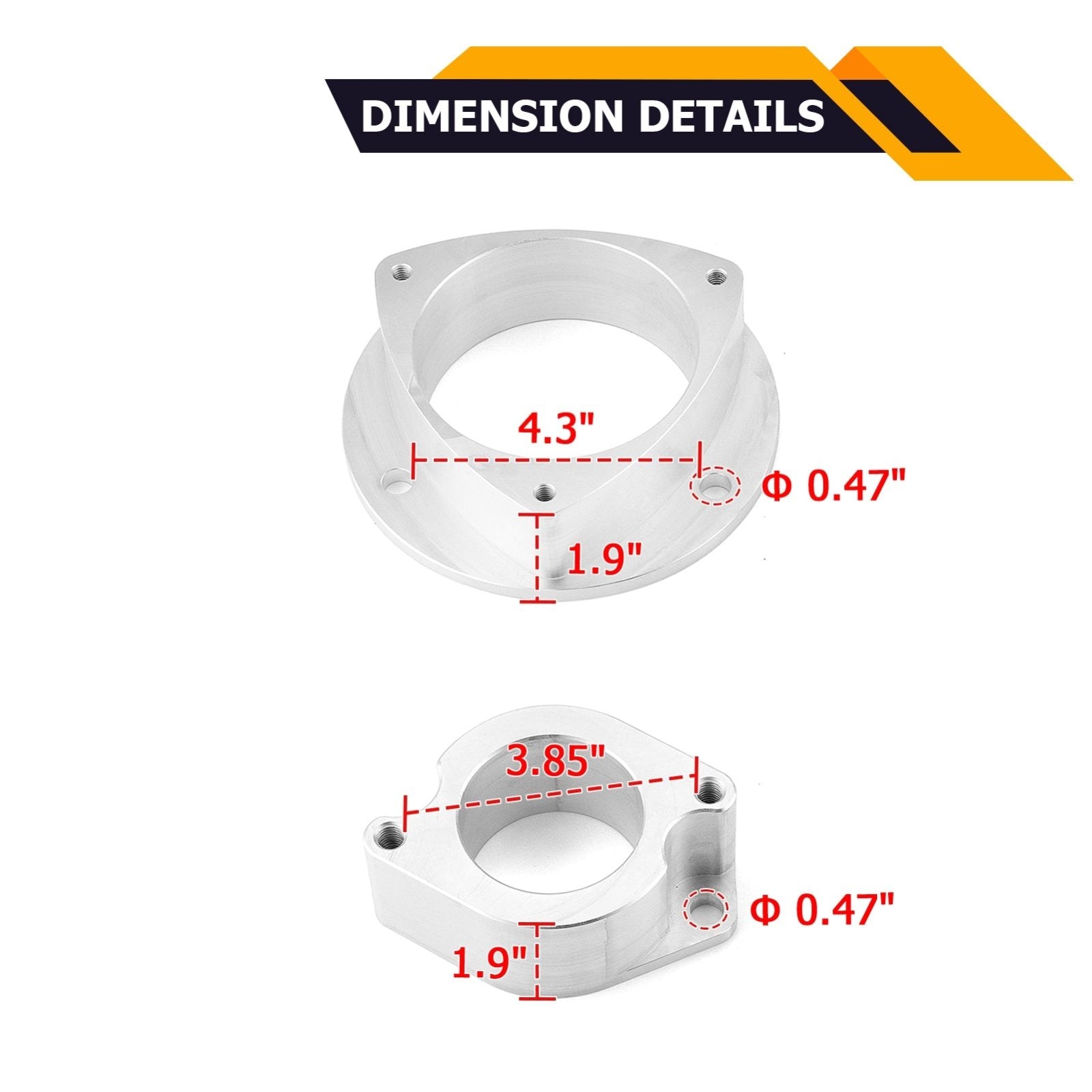 2000-2004 Subaru Legacy / Outback & 2003-2006 Baja Billet 6061 Aluminum 3" Suspension Leveling Lift Kit - Weisen