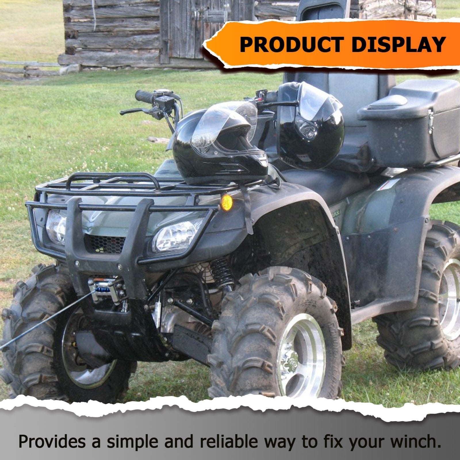 thumbnail image 2 of 2500lb Mad Dog Winch Mount Combo For 2000-2007 Honda Rancher TRX400 / 350 – USA Made 2 of 6