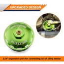 2003 - 2007 Ford Powerstroke 6.0L F250/F350 Super Duty 6061 Aluminum Green Sealed Fuel Filter Cap - WeiSen - 70504003