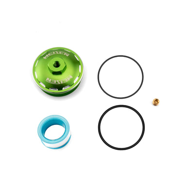 2003 - 2007 Ford Powerstroke 6.0L F250/F350 Super Duty 6061 Aluminum Green Sealed Fuel Filter Cap - WeiSen - 70504003