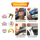 2003 - 2024 Toyota 4Runner Roof LED Light Bar Mount Bracket for 52" Curved Light Bar - WeiSen - 70101043