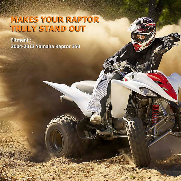 2004 - 2013 Yamaha Raptor 350 ATV Black Rear Wide Grab Bar Bracket Bumper Carrier - WeiSen - 80306007