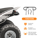 2004 - 2013 Yamaha Raptor 350 ATV Black Rear Wide Grab Bar Bracket Bumper Carrier - WeiSen - 80306007