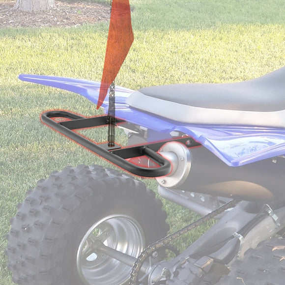 2004 - 2023 Yamaha YFZ450 Black Steel Rear Back Wide Grab Bar Bumper - WeiSen - 80306006