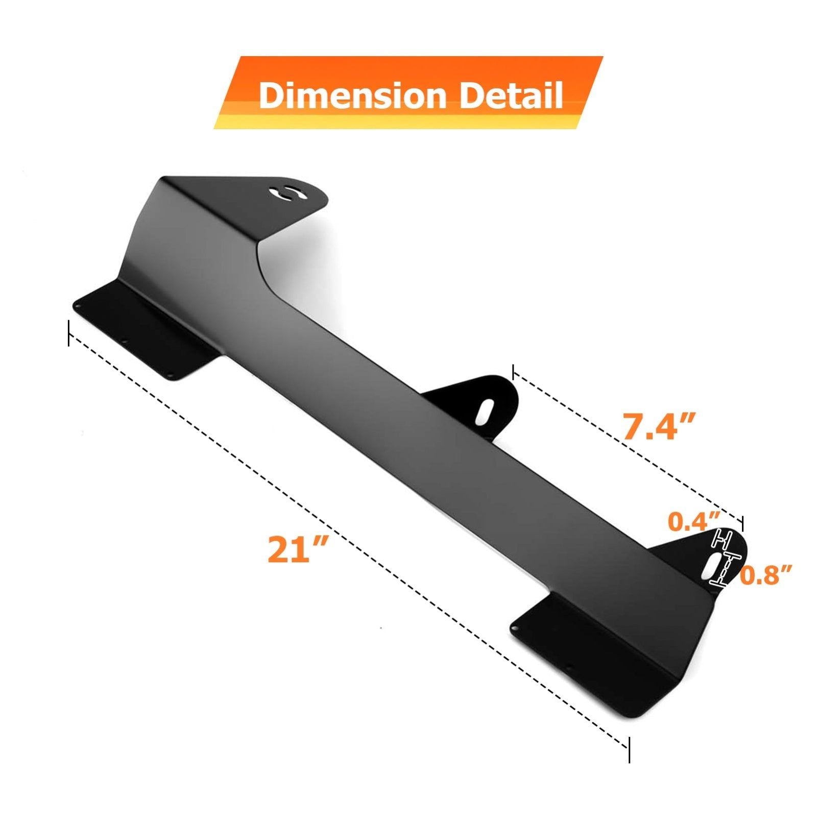 2005-2010 Jeep Commander XK Upper Windshield Pillar 54" LED Light Bar Mount Bracket - Weisen