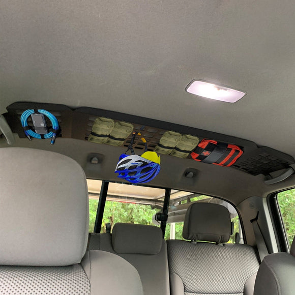 2005 - 2015 Toyota Tacoma 2nd Gen Double Cab Overhead MOLLE Storage Steel Panel - WeiSen - 70120009