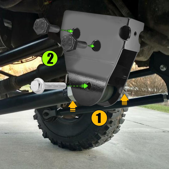 2005 - 2016 Ford F - 250 F - 350 Super Duty 4WD Radius Arm Drop Lift 2" - 4" Bracket Kit - WeiSen - 70420005