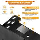 2005 - 2016 Kawasaki Mule 600/610 Steel UTV Winch Mounting Bracket Plate - WeiSen - 80106020