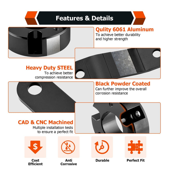 2005 - 2023 Nissan Frontier 2WD/4WD Steel & Aluminum Front & Rear 2.5" Full Suspension Lift Kit - WeiSen - 70401027