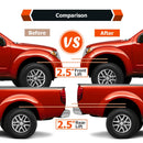 2005 - 2023 Nissan Frontier 2WD/4WD Steel & Aluminum Front & Rear 2.5" Full Suspension Lift Kit - WeiSen - 70401027